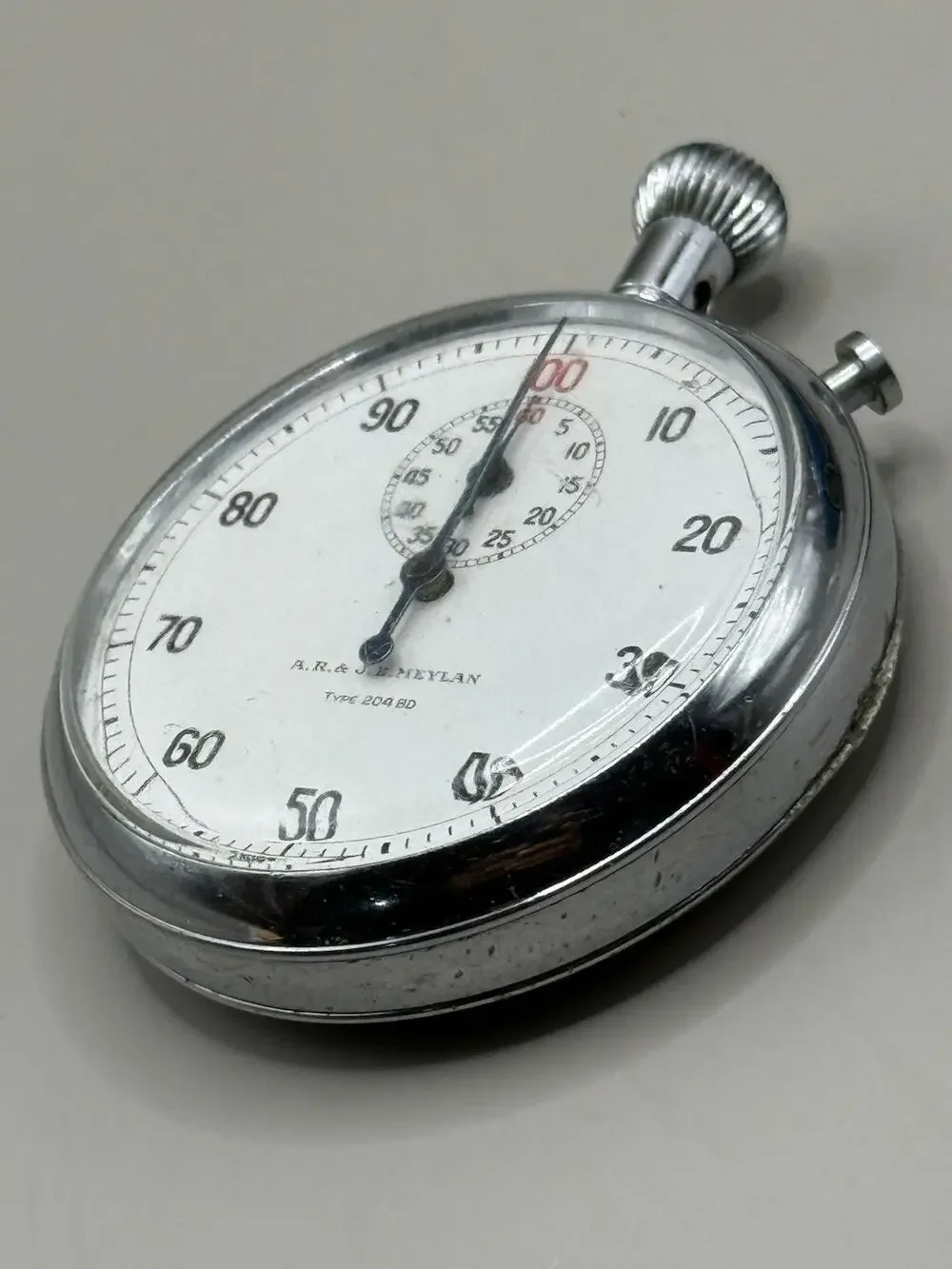 A.R. & J.E. Meylan Type 204BD Mechanical Wind Up Stop Watch